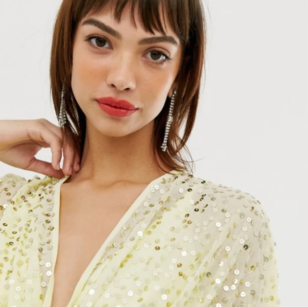 Asoc scatter sequined  Midi komono Dress - Picture 3 of 9